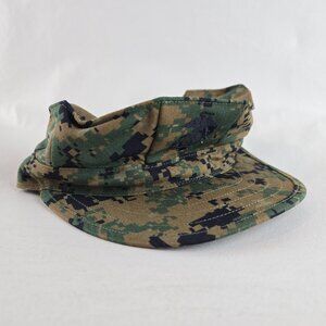 USMC MARPAT Woodland Patrol Cover Small Marine Corps EGA Military Camo Hat